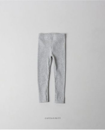 Хлопковые легинсы в рубчик Gray