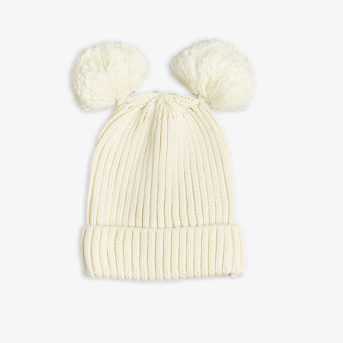 Вязаная шапка с помпонами