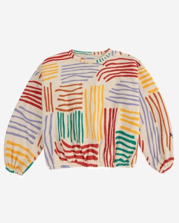 Укороченный свитшот Crazy Lines