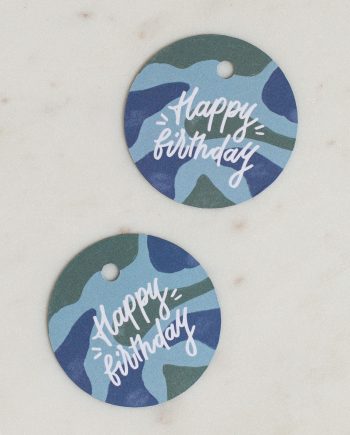 Подарочные бирки Happy Birthday
